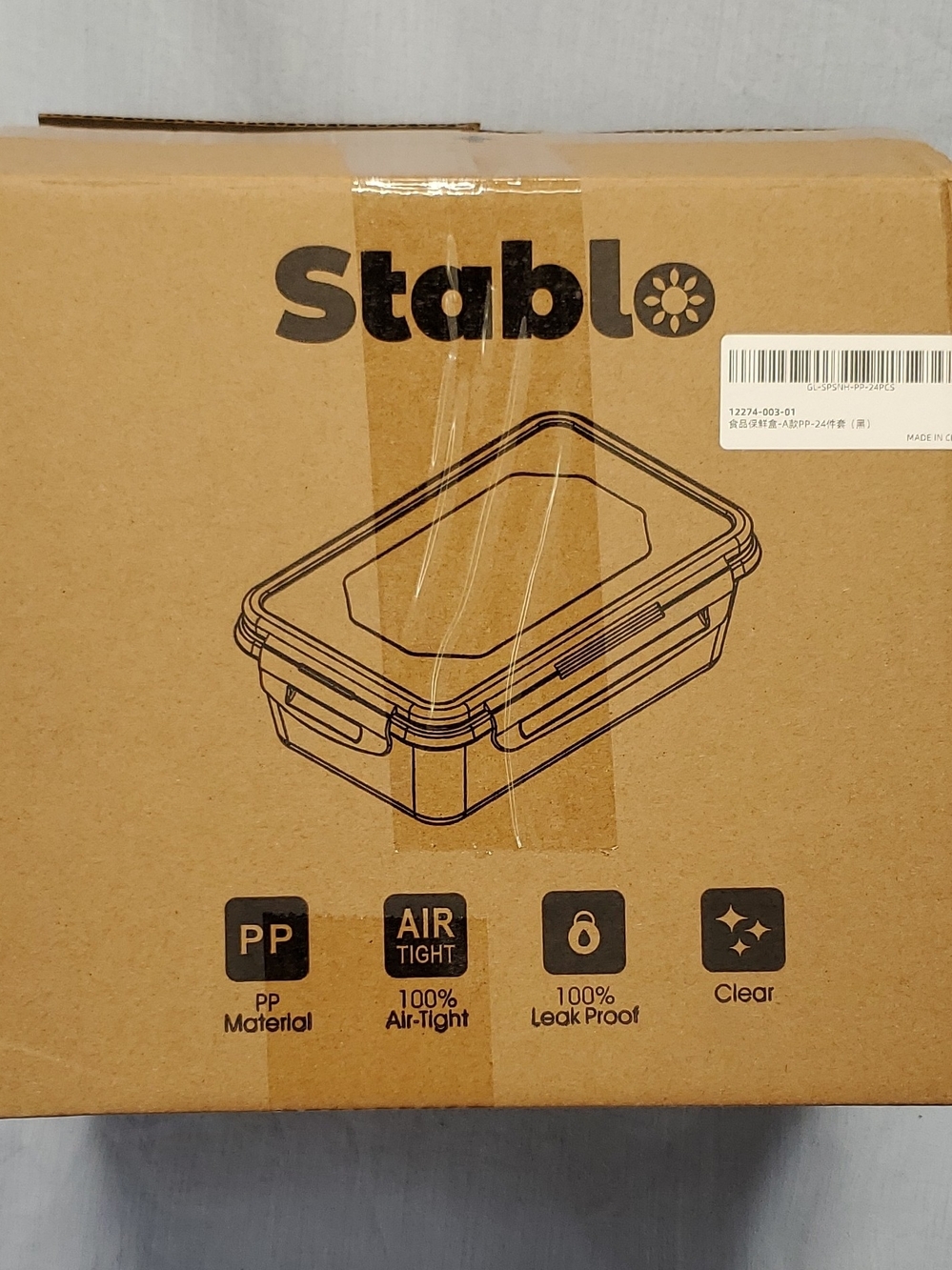 Stablo 24 Piece Clear Food Storage Container